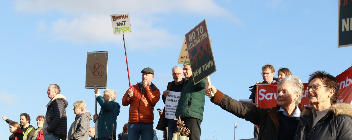 Upcoming Protest at Poynton Relief Road Roundabout