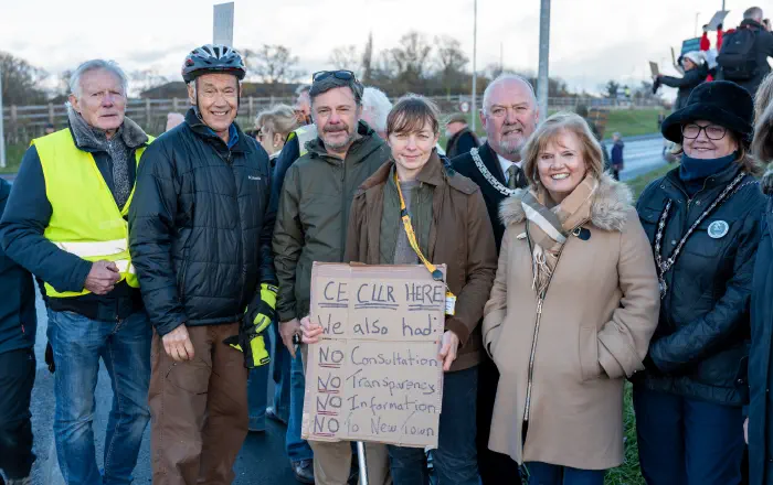 Local councillors standing in opposition to Adlington New Town