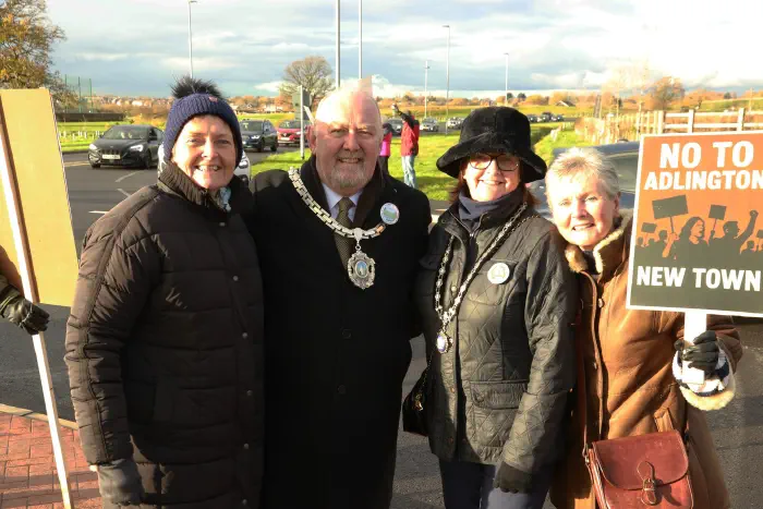 People in opposition to Adlington New Town