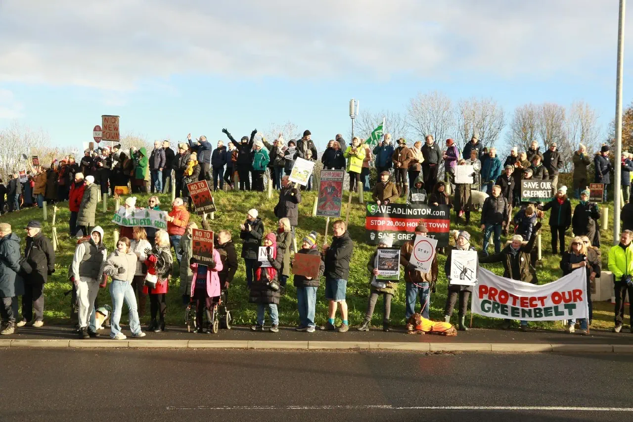 Protest at Tatton Park 10th December
