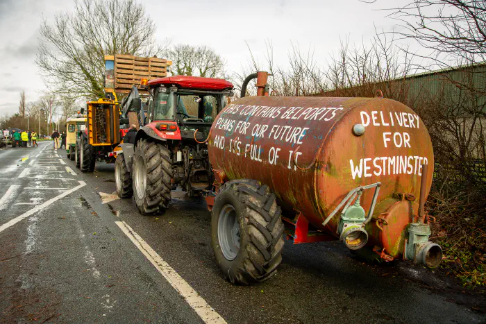 Protest on the roundabout