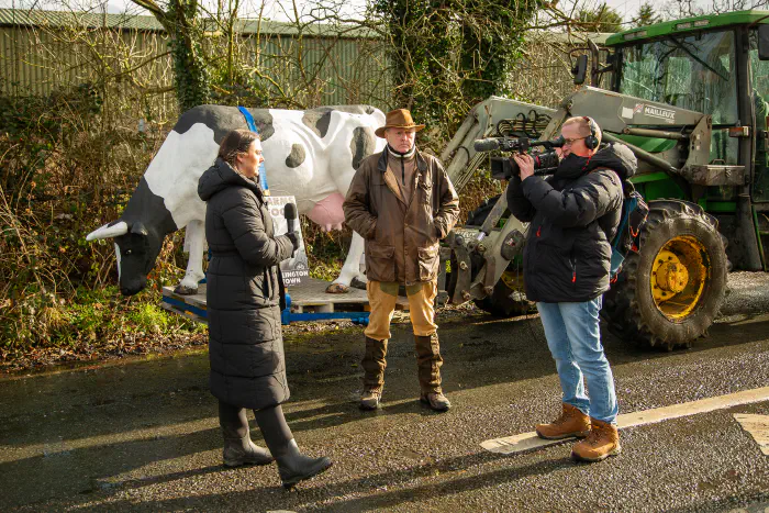 Protest on the roundabout