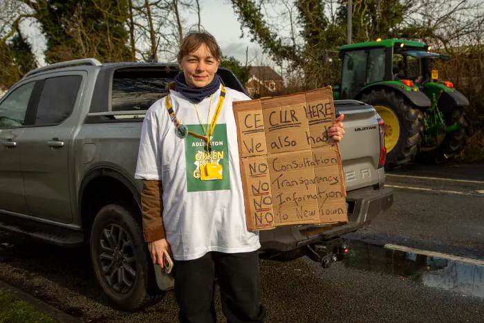 Protest on the roundabout