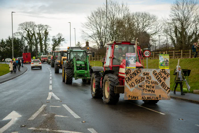 Protest on the roundabout