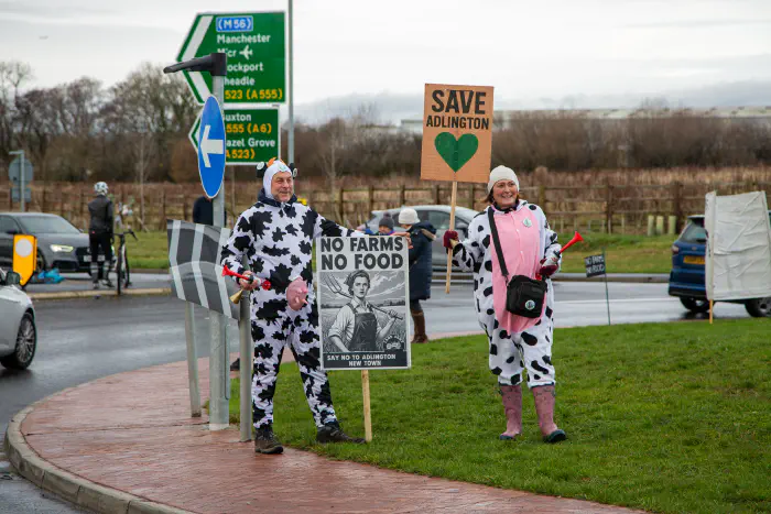 Protest on the roundabout