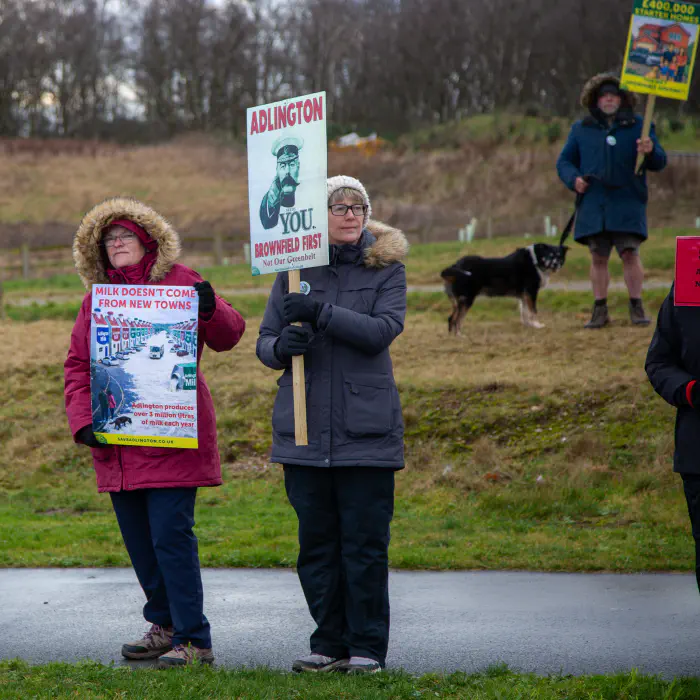 Protest on the roundabout