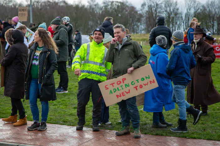 Protest on the roundabout