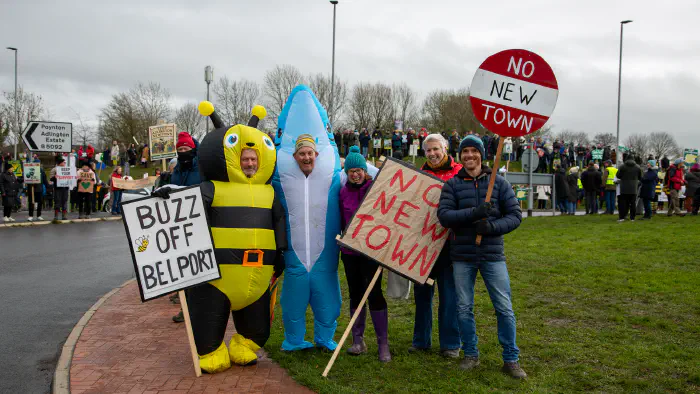 Protest on the roundabout