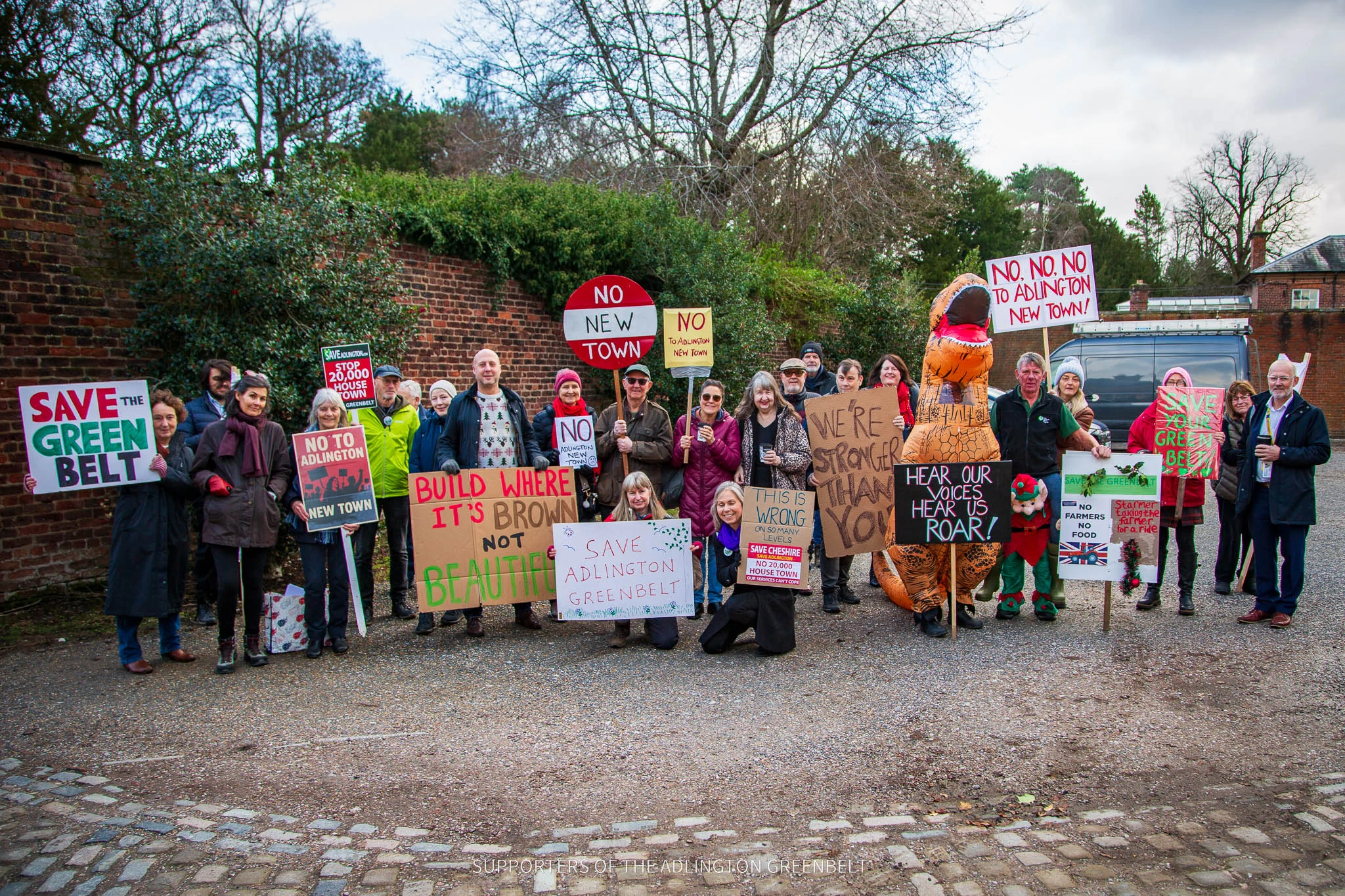 Protestors at Tatton Park