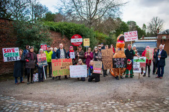 Protestors at Tatton Park