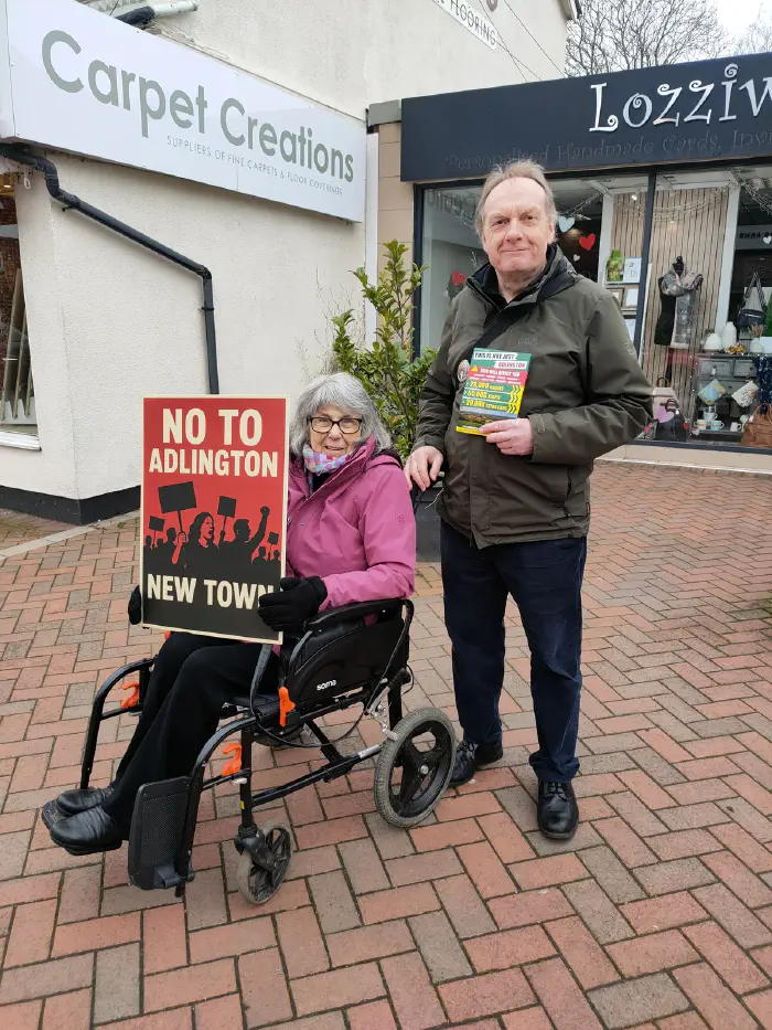 Stop Adlington New Town in Poynton