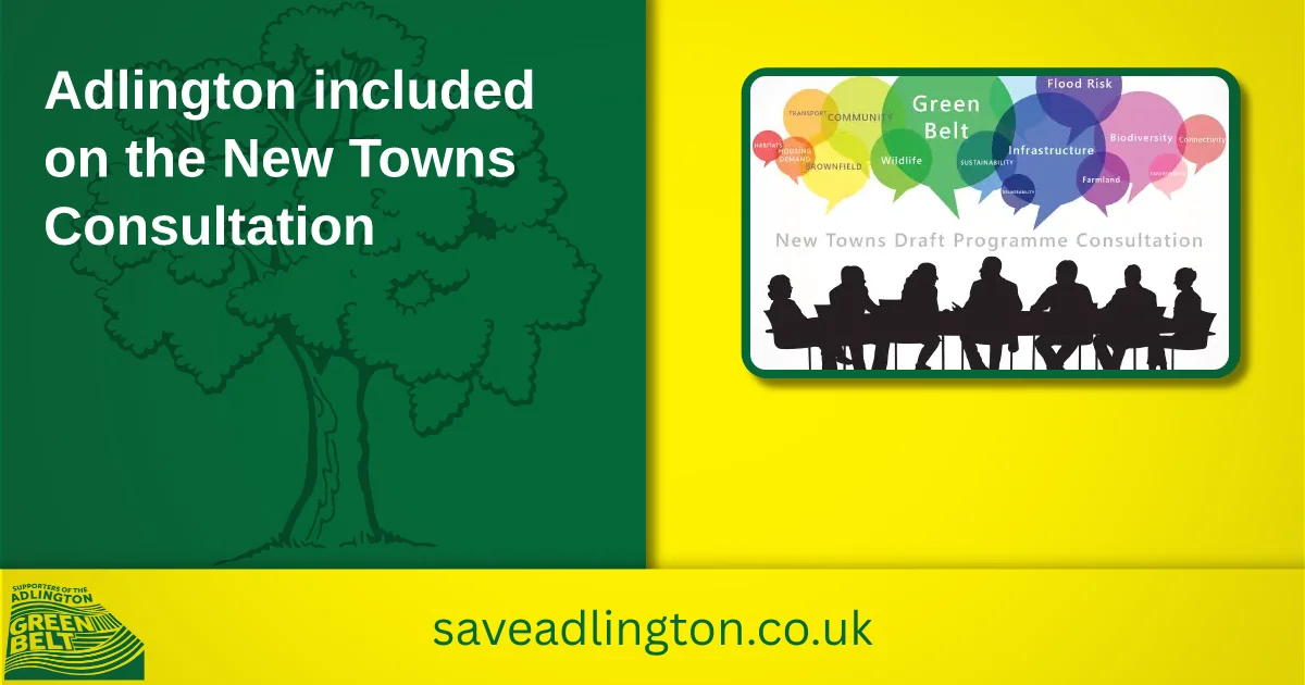 Adlington Included On The New Towns Consultation Save Adlington