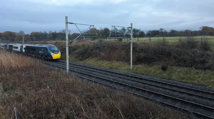 An Avanti West Coast train in Adlington