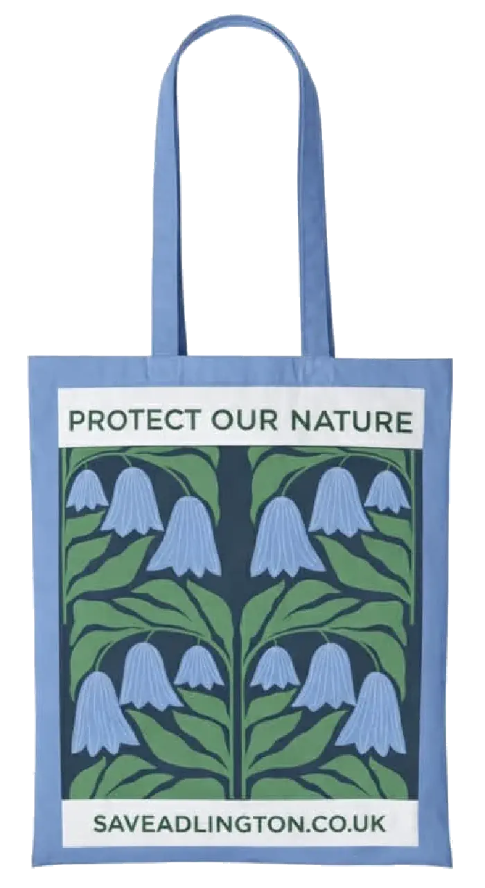 Green Bag featuring Cow. Caption No Farms No Food