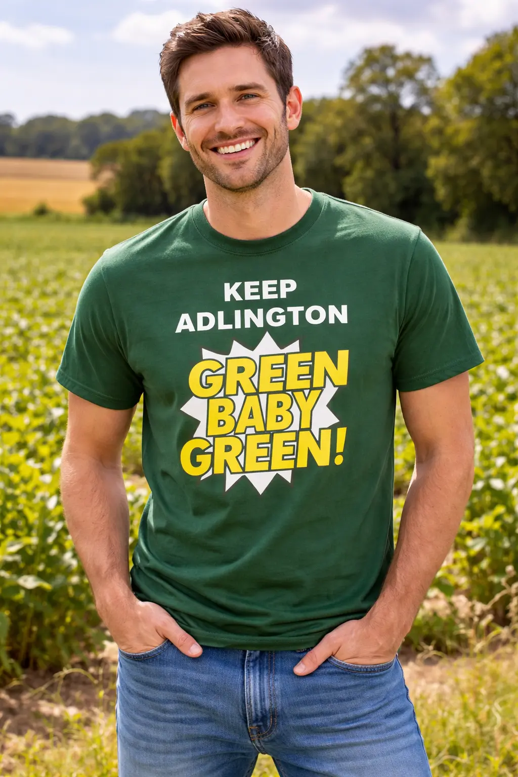 Model weaing the T-Shirt