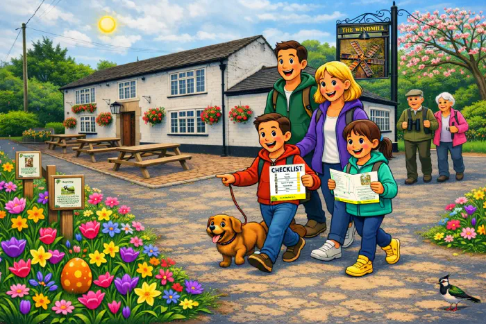 Herd of deer with sheep